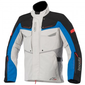 Chaquetas moto Alpinestars Bogota Drystar Light Gray Black Blue Red