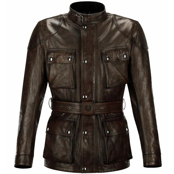 Chaquetas moto Belstaff Classic Trophy Leather Black Brown