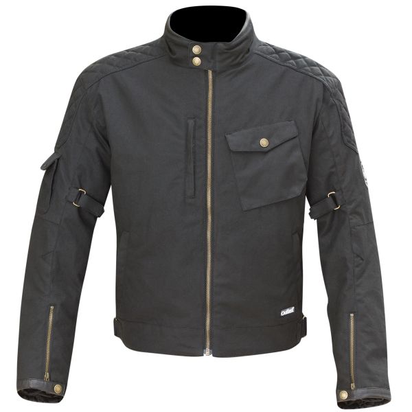 Cazadora moto Merlin Hamstall Wax Cotton Black