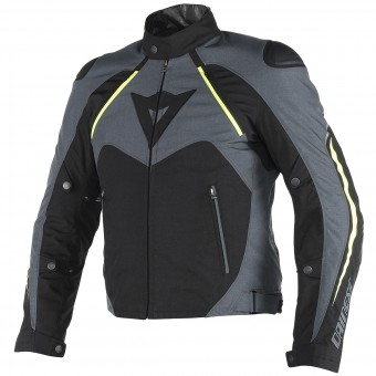 Chaquetas moto Dainese Hawker D-Dry Black Ebony Yellow Fluo