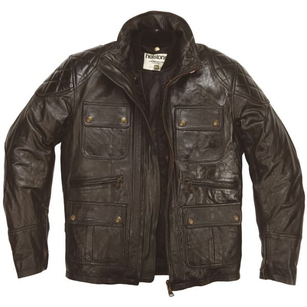 Cazadora moto Helstons Hunt Brown