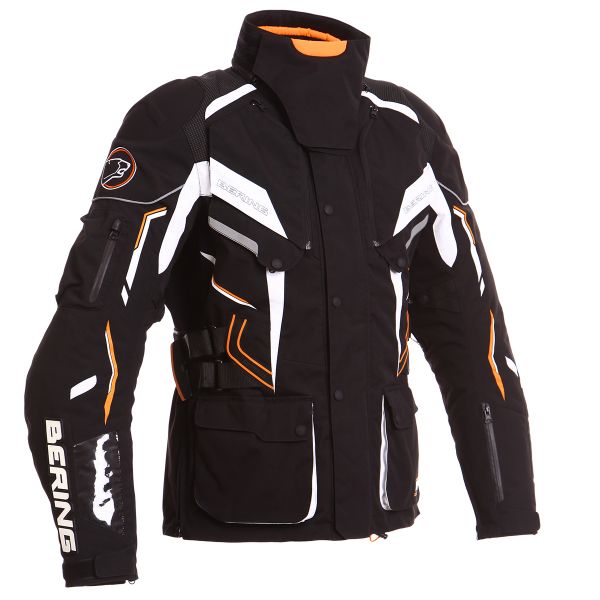 Chaquetas moto Bering Komodo Negro Blanco Naranja