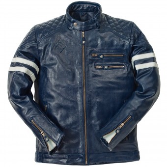 Cazadora moto Ride & Sons Magnificient Buffalo Skin Blue