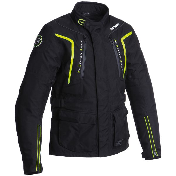 Cazadora moto Bering Ralf Black Fluo