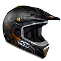 casco moto Lazer MX7 Hurricane Negro Gris Oro Mate