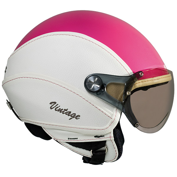 jet Nexx X60 Vision Vintage Blanco fushia metalic