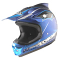 casco moto Torx Peter Vampir Chrome Azul