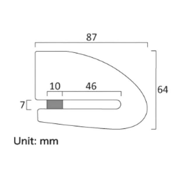 Xena Bloqueo de Disco Alarma XX10 SRA