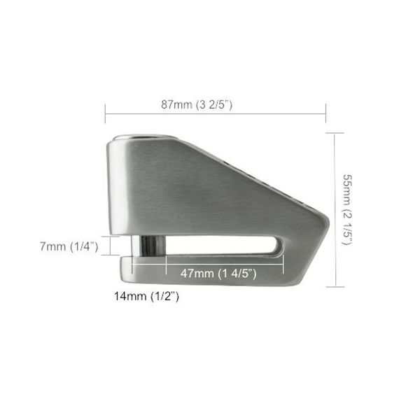 Xena Bloqueo de Disco X2 Aluminio SRA