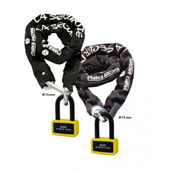 Candados de cadena France Antivol Mini cadena larga Elite Stark SRA 110 cm