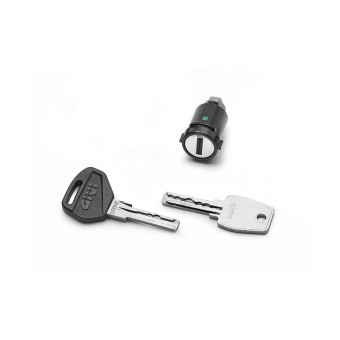 Accesorios Baúl Givi Kit de cerradura de 1 cilindro para maletín / valija superior Accesorios Baúl Givi Kit de cerradura de 1 cilindro para maletín / valija superior
