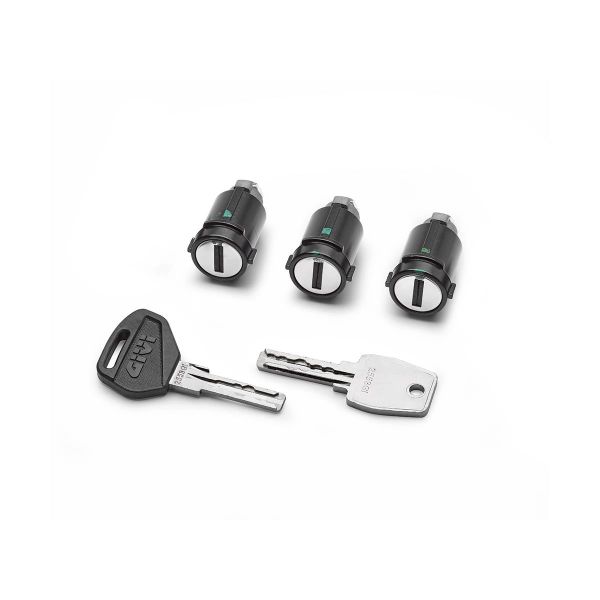 Accesorios Baúl Givi Kit de cerradura Top Case / Valija 3 cilindros Accesorios Baúl Givi Kit de cerradura Top Case / Valija 3 cilindros