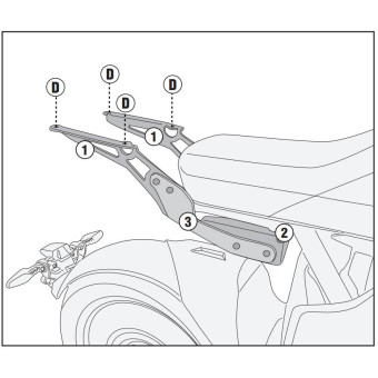 Kit de Fijación para Baúl Givi Anclaje Monolock Monokey SR5142 BMW CE04 (22) Kit de Fijación para Baúl Givi Anclaje Monolock Monokey SR5142 BMW CE04 (22)