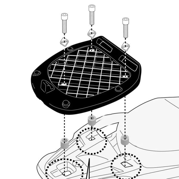 Givi Soporte Top-Case Monolock SR5623 Piaggio Liberty 50 125 150 (25)