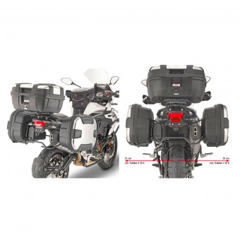 Kit de Fijacin para Maleta Givi Soporte Maletas Monokey PL8711 Benelli TRK502X (18-20)