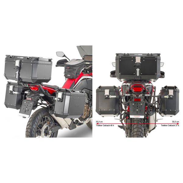 Kit de Fijacin para Maleta Givi Soporte Maletas Trekker Outback PLO1179CAM Honda CRF1100L Africa Twin 20