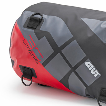 Givi Bolsa de sillín EA114GRB Impermeable 30L Gris Rojo