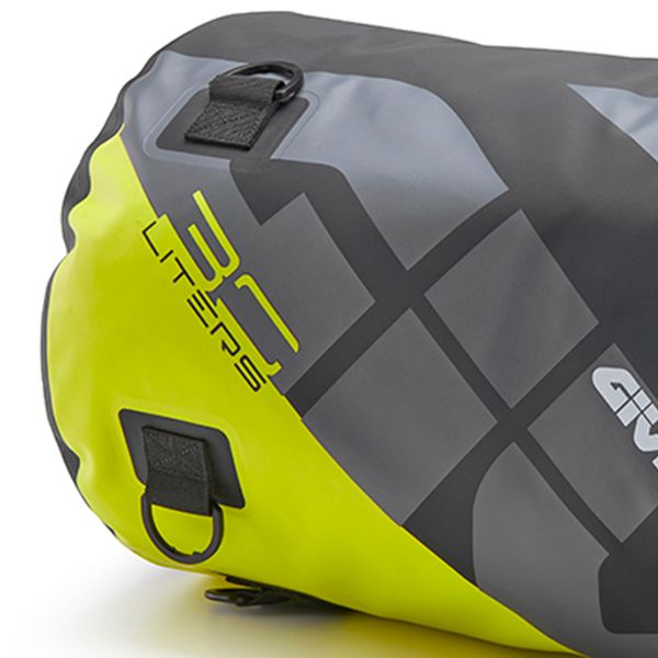 Givi Bolsa de sillín EA114GRB Impermeable 30L Gris Amarillo