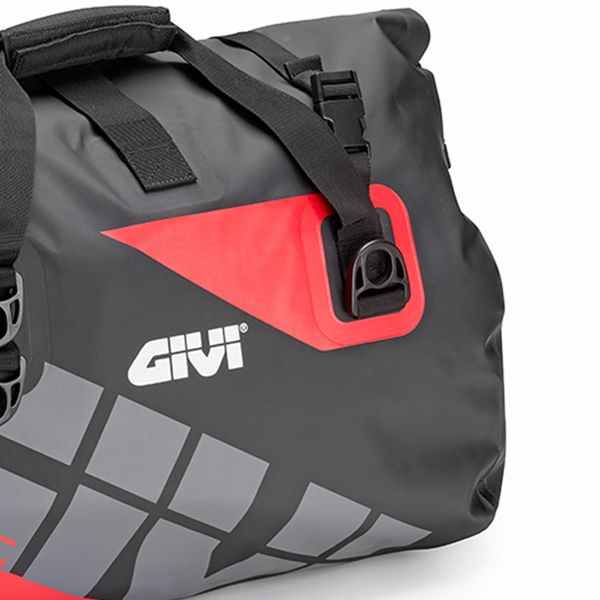 Givi Bolsa de sillín EA115GRB Impermeable 40L Gris Rojo