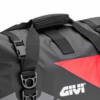 Givi Bolsa de sillín EA115GRB Impermeable 40L Gris Rojo