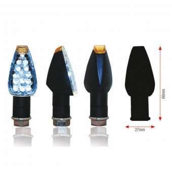 Intermitentes Moto y Scooter Bihr Dise�o LED Negro