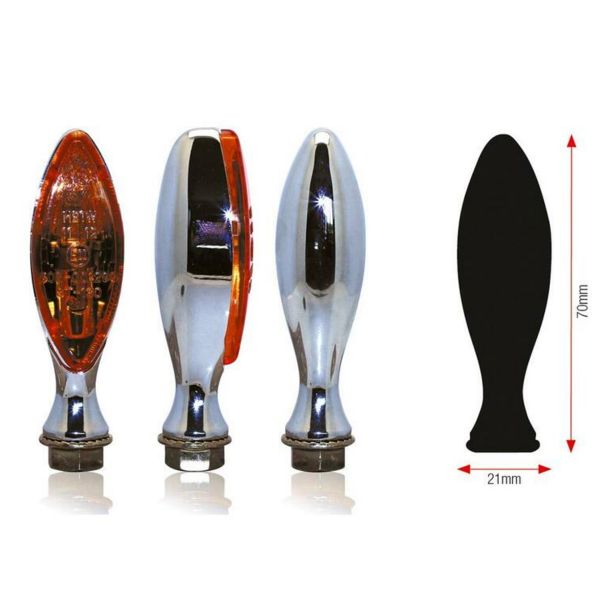 Intermitentes Moto y Scooter Bihr Elise metal cromado