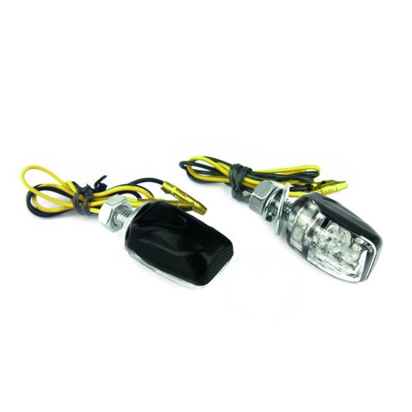 Intermitentes Moto y Scooter Bihr Micro 6 LED Carbono