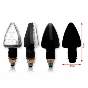 Intermitentes Moto y Scooter Bihr Tri LED Negro