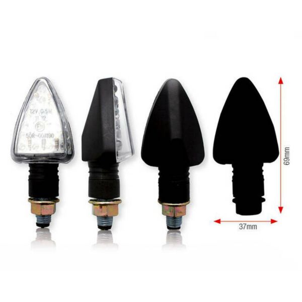 Intermitentes Moto y Scooter Bihr Tri LED Negro