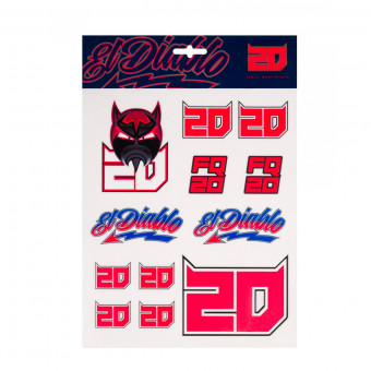 Kit Adhesivos Moto FABIO QUARTARARO FQ20 Big 20 Stickers Kit Adhesivos Moto FABIO QUARTARARO FQ20 Big 20 Stickers