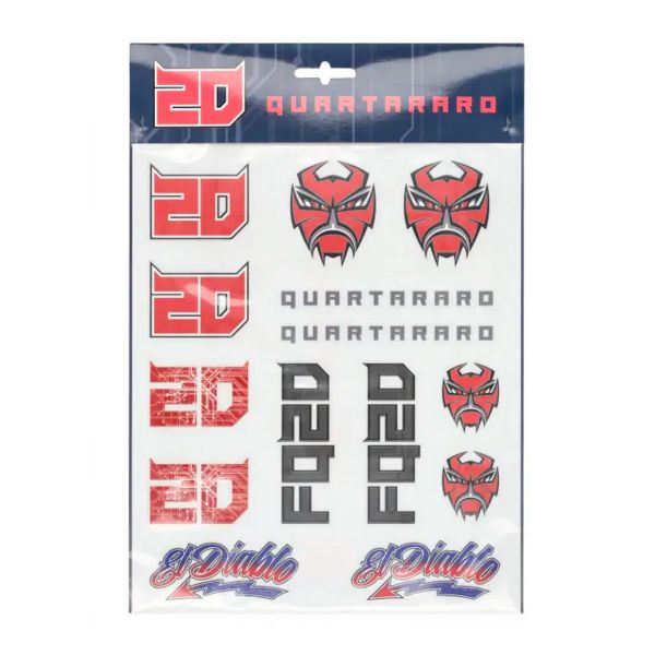 Kit Adhesivos Moto FABIO QUARTARARO FQ20 Big Stickers Multicolor