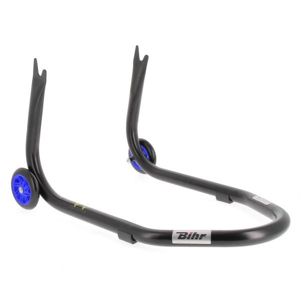 Caballetes de taller Bihr Soporte trasero fijo en V Home Track negro mate