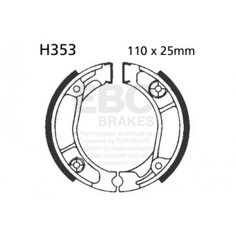 Zapatas de freno EBC EBC Standard H353 Zapatas de freno EBC EBC Standard H353