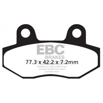 Pastillas de freno EBC EBC Carbone Scooter SFAC086 Pastillas de freno EBC EBC Carbone Scooter SFAC086