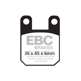 Pastillas de freno EBC EBC Carbone Scooter SFAC115 Pastillas de freno EBC EBC Carbone Scooter SFAC115