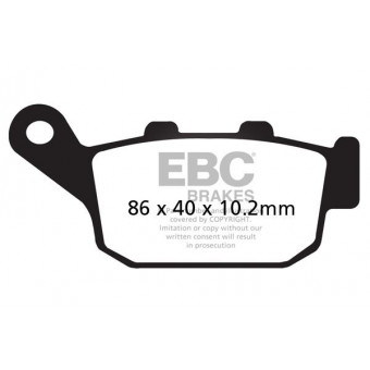 Pastillas de freno EBC EBC Carbone Scooter SFAC140 Pastillas de freno EBC EBC Carbone Scooter SFAC140