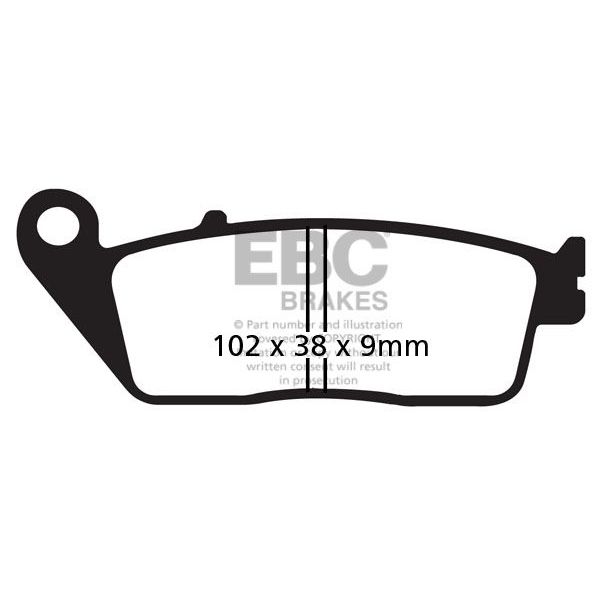 Pastillas de freno EBC EBC Carbone Scooter SFAC142 Pastillas de freno EBC EBC Carbone Scooter SFAC142