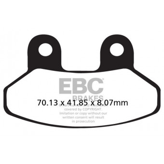 Pastillas de freno EBC EBC Carbone Scooter SFAC306 Pastillas de freno EBC EBC Carbone Scooter SFAC306