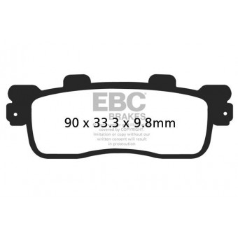 Pastillas de freno EBC EBC Carbone Scooter SFAC498 Pastillas de freno EBC EBC Carbone Scooter SFAC498