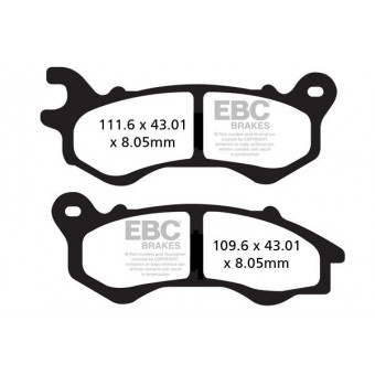 Pastillas de freno EBC EBC Carbone Scooter SFAC603 Pastillas de freno EBC EBC Carbone Scooter SFAC603
