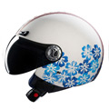 casco moto Indian Coast Hibiscus Matt Deco Ecru