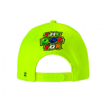 VR 46 Cap Classic Stripes Fluo Yellow