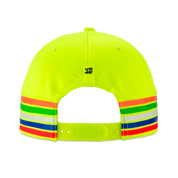 VR 46 Cap Stripes VR46 Amarillo Fosforescente