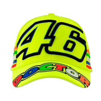 VR 46 Cap Stripes VR46 Amarillo Fosforescente