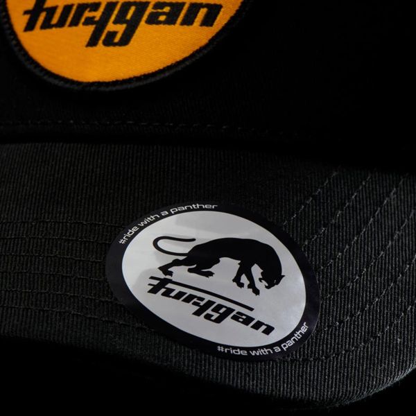 Furygan Trucker Logo Negro Amarillo Fury