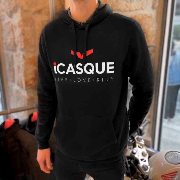 iCasque iCasque Hoodie Live Love Ride Black