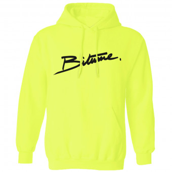 Jerseys Moto 100% Bitume Hoodie Signature Big Yellow Fluo