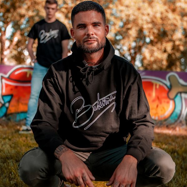 Jerseys Moto 100% Bitume Art Letter Black White Hoodie