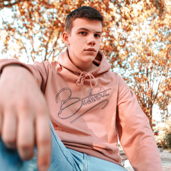 Jerseys Moto 100% Bitume Art Letter Pink Black Hoodie Jerseys Moto 100% Bitume Art Letter Pink Black Hoodie