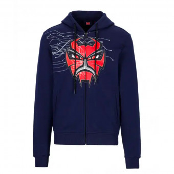 Jerseys Moto FABIO QUARTARARO Zipped Hoodie Diablo Blue